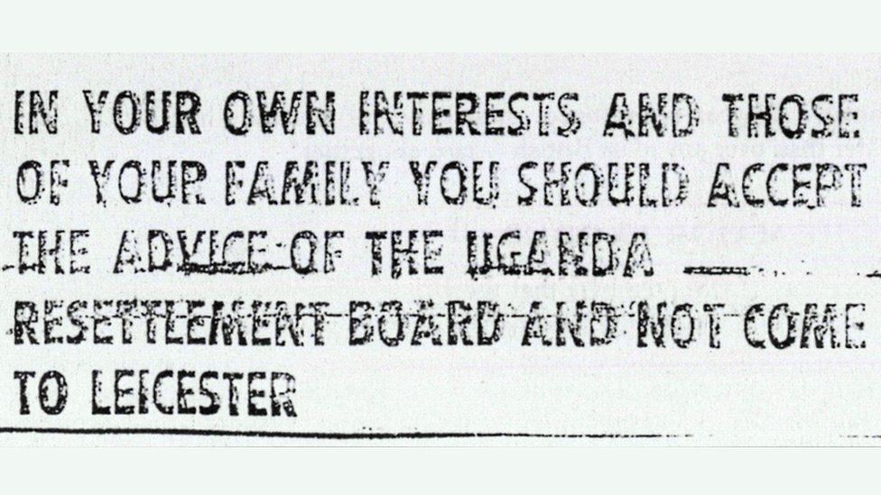 Second half of Leicester City Council advertisement in Ugandan Argus in 1970s