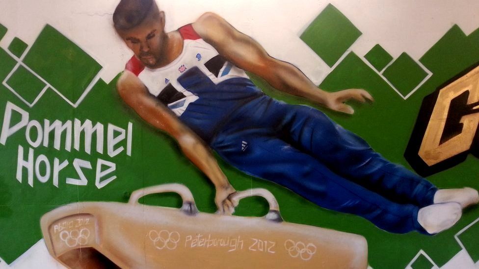 Graffiti of Olympian Louis Smith