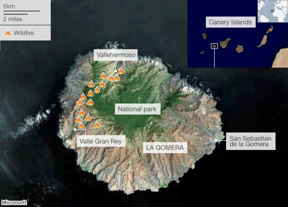 Fire in Spain's Canary Islands an 'ecological disaster' BBC News