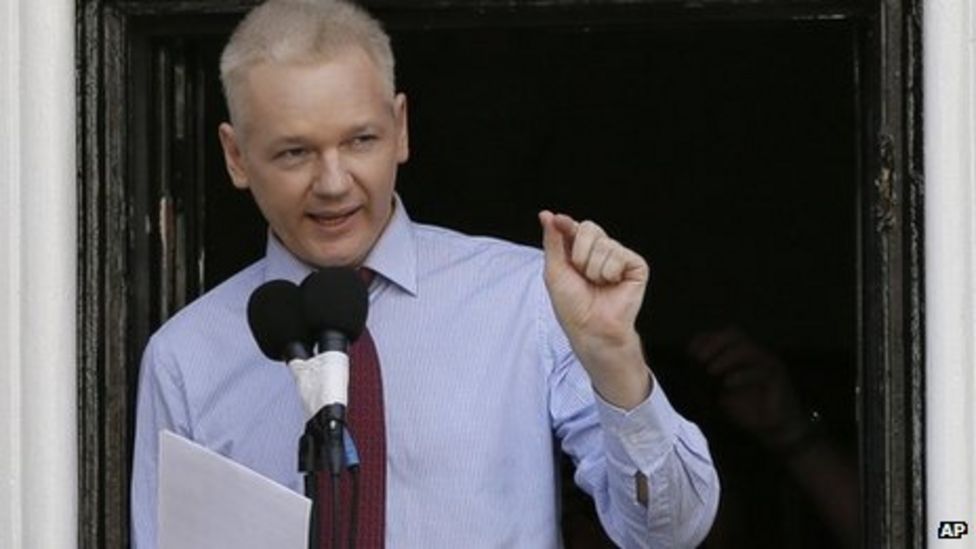 Julian Assange predicts 'up to a year' of living in embassy - BBC News