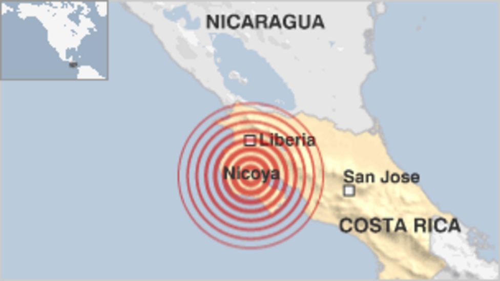 Powerful earthquake rocks Costa Rica's northwest BBC News