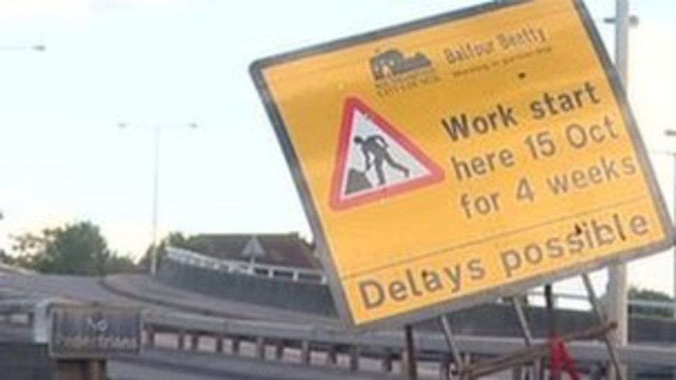 Southampton Redbridge roundabout roadworks begin BBC News