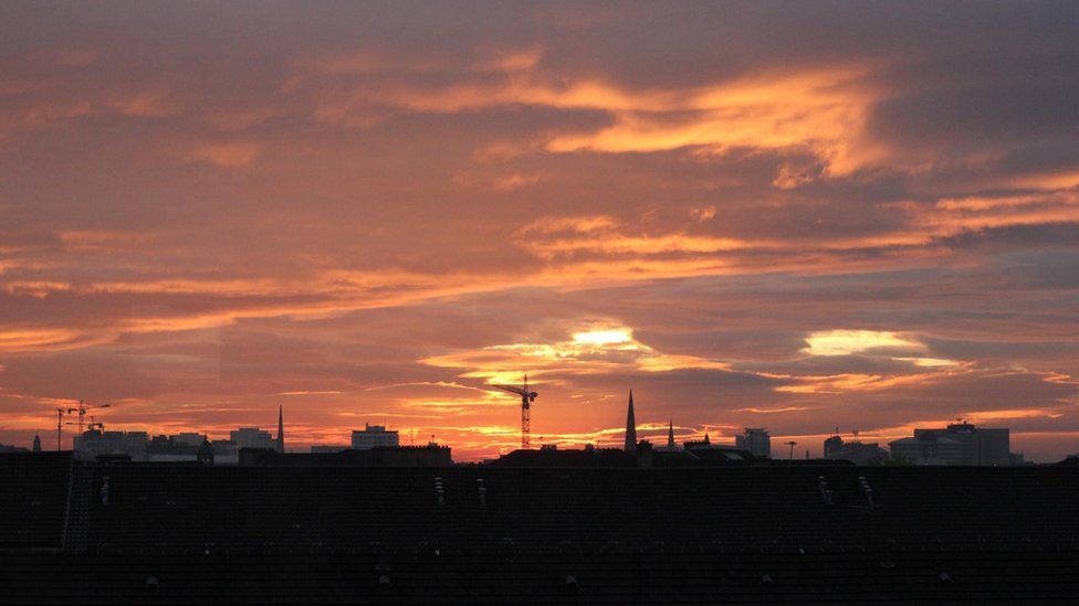 Sunrise over Glasgow