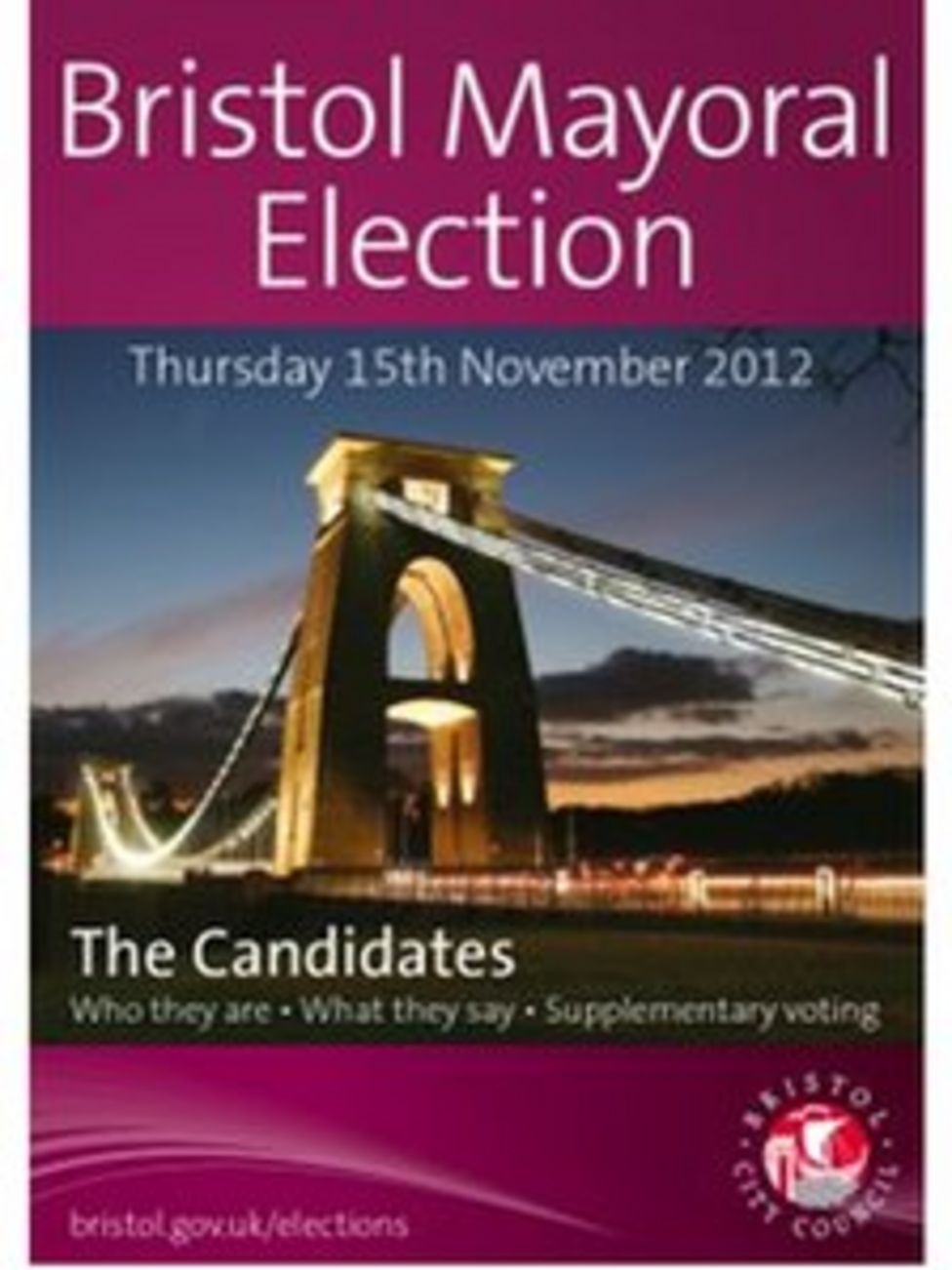 Bristol mayor Election candidates booklet posted BBC News