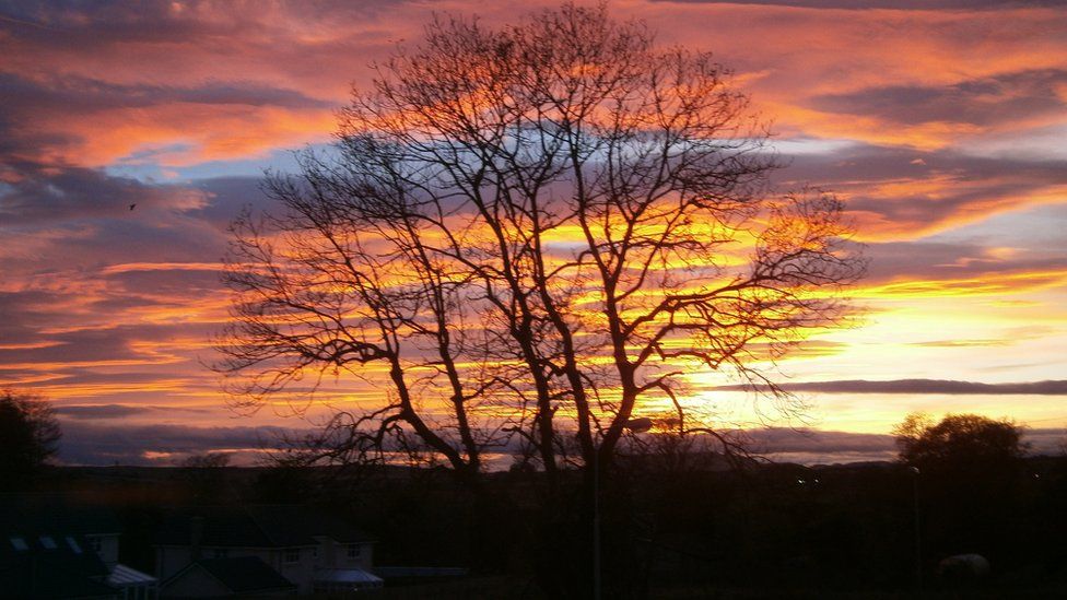 Sunset over Glenrothes