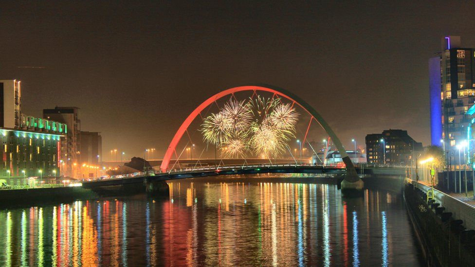 Fireworks over Glasgow