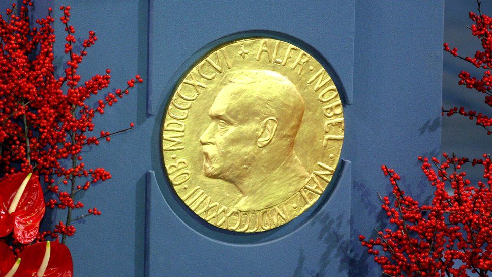 Alfred Nobel plaque, Oslo City Hall - file pic