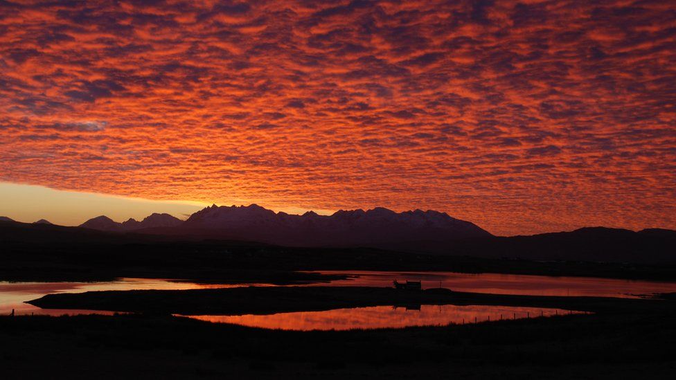 Sunrise over the Cuillins