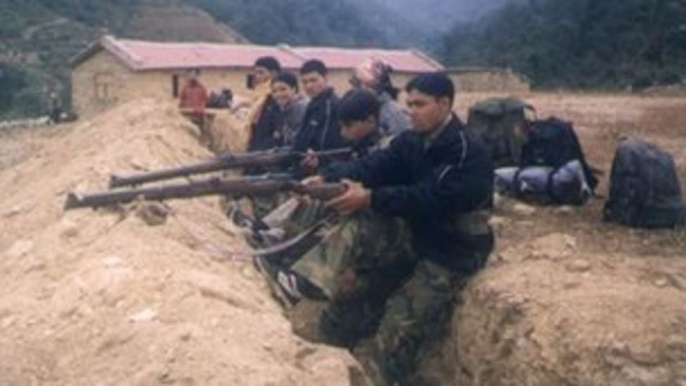 nepal-maoists-protest-outside-party-s-kathmandu-headquarters-bbc-news