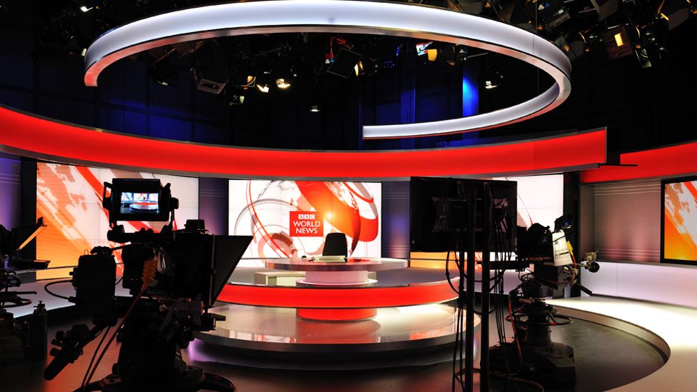 View of the new BBC World News studio