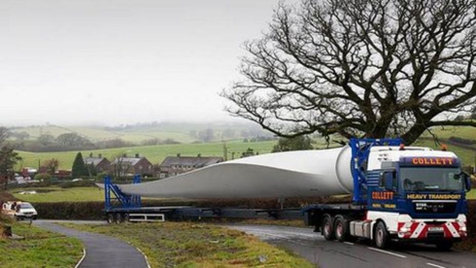 Work begins to erect the Armistead wind farm in Cumbria BBC News