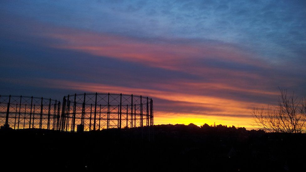 Sunrise over Glasgow