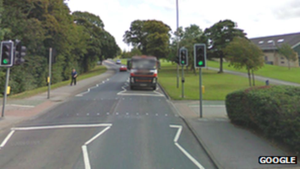 Catterick Garrison crossing crash Mother and girl hurt BBC News