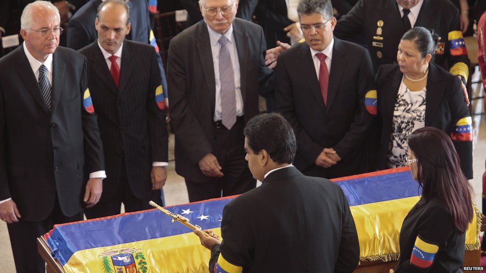 In pictures: Hugo Chavez funeral - BBC News