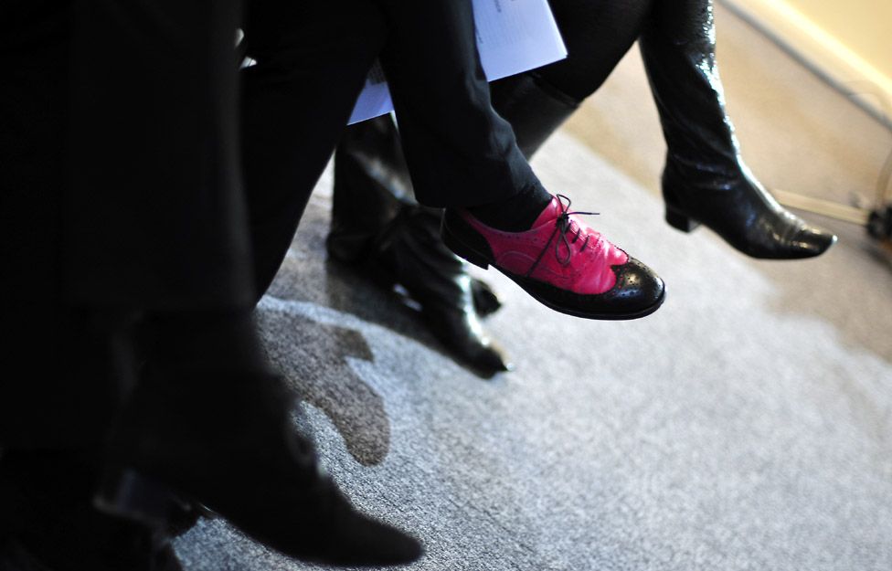 shoes worn by delegates