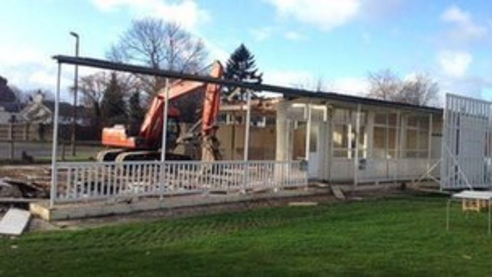 Uefa grant helps St Asaph City football club after floods BBC News
