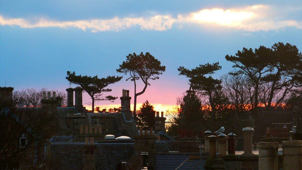 Sunrise over North Berwick