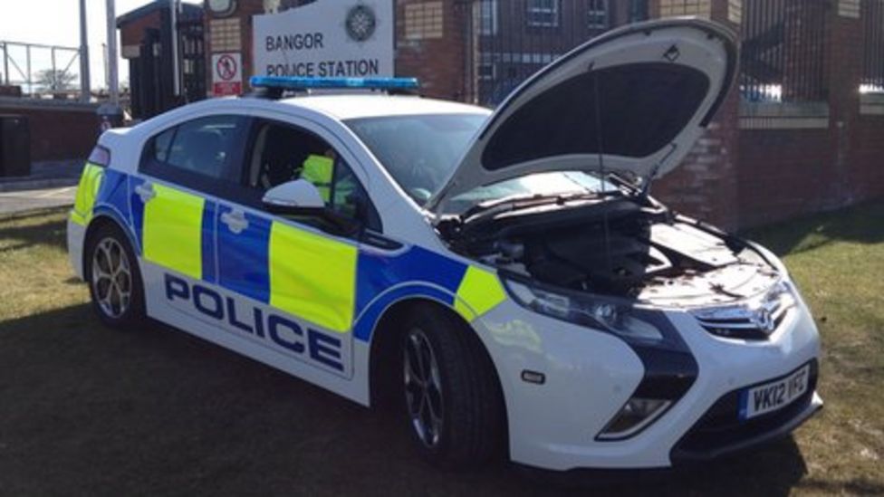NI police using electric car on patrols in North Down BBC News