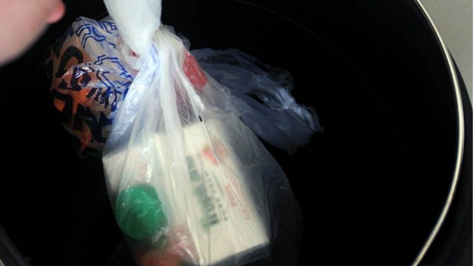 Scottish parliament backs plastic bag charge BBC News