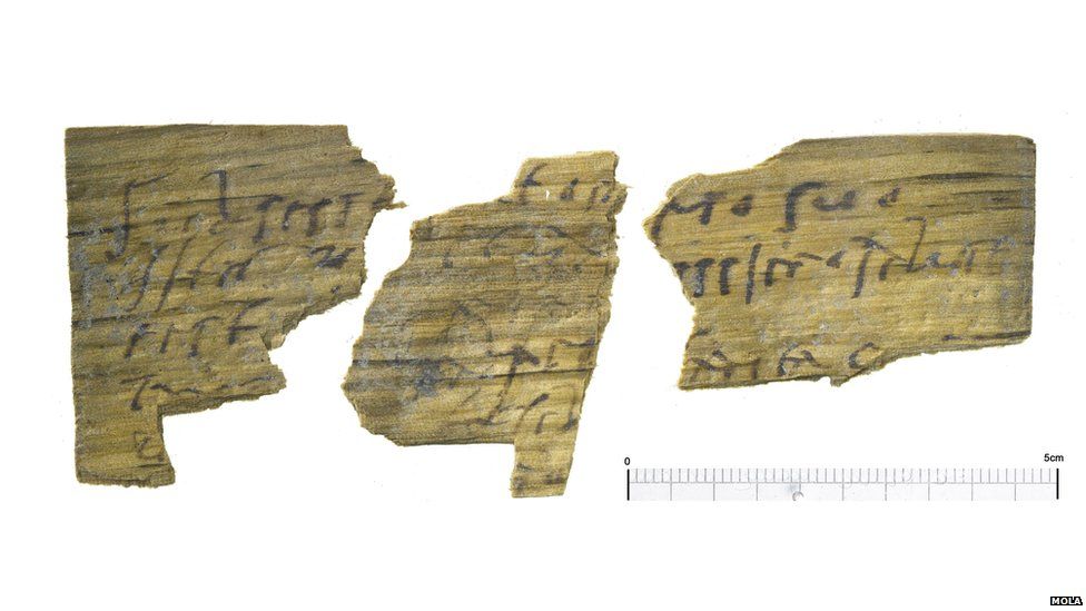 Fragment of a letter