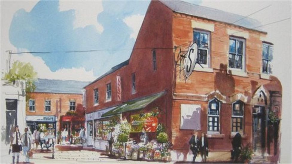 Kettering Regeneration Back yard plan for crafts and shops BBC News