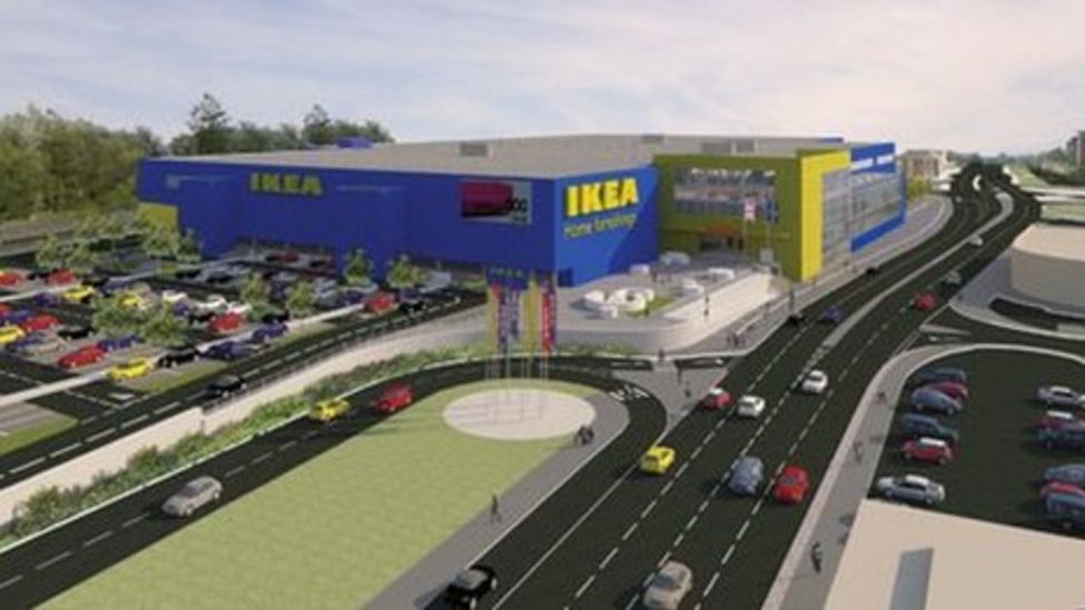 Plans for a Sheffield Ikea store go on show BBC News