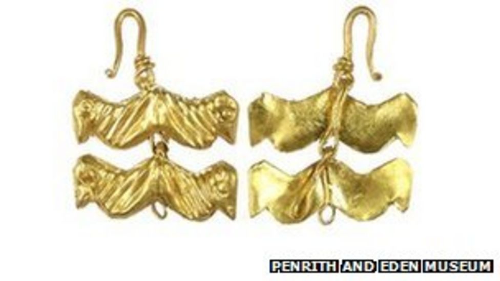 Gold Roman jewellery is found at Brougham near Penrith BBC News