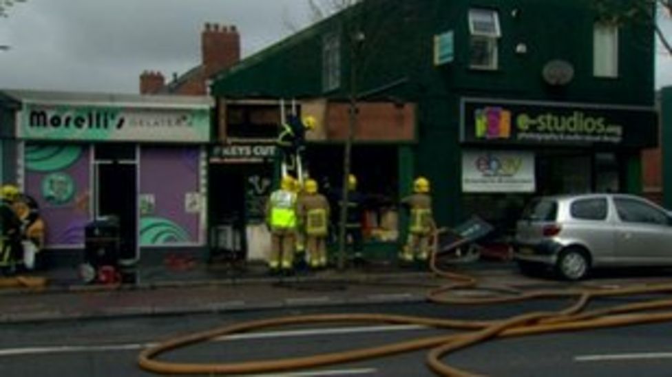 Belfast shoe repair shop is damaged in fire BBC News
