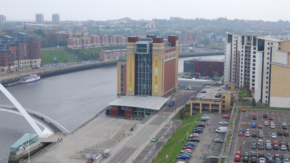 Roof of the Sage in Gateshead offers spectacular views BBC News
