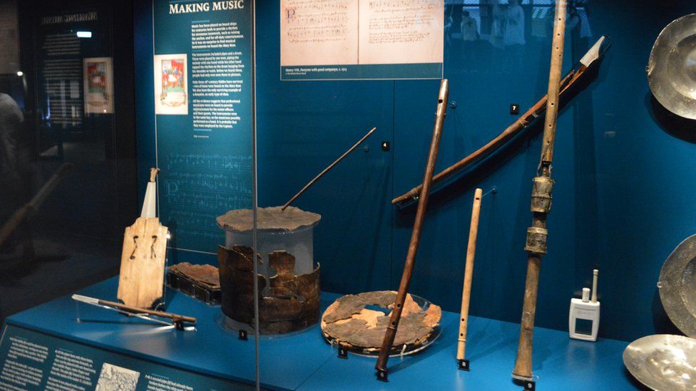 Musical instruments found on Mary Rose