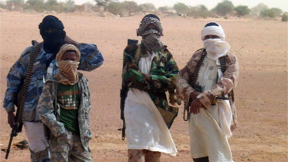 Malian Islamist militants pictured in August 2012
