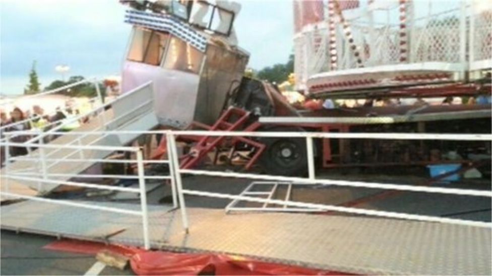 St Neots funfair ride collapse injures 11 BBC News