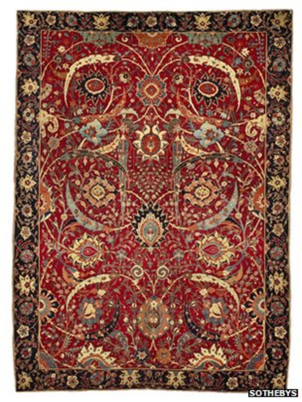 Persian rug sold at auction for record 33.8m BBC News