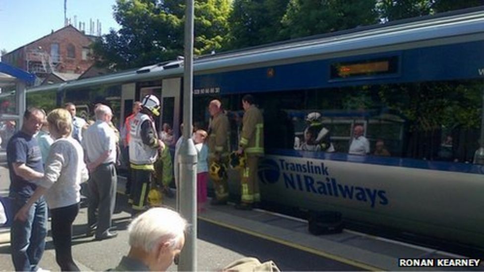 Dunmurry train fire Second blaze within hours BBC News