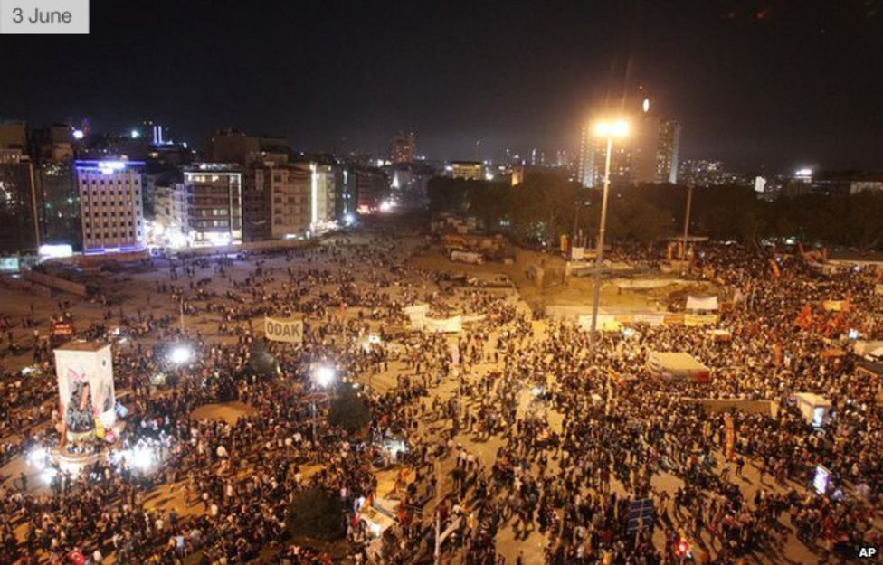 Turkey Protests: Uneasy Calm In Istanbul's Taksim Square - Bbc News