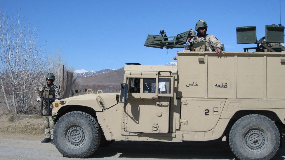 Afghan special forces armoured vehicle