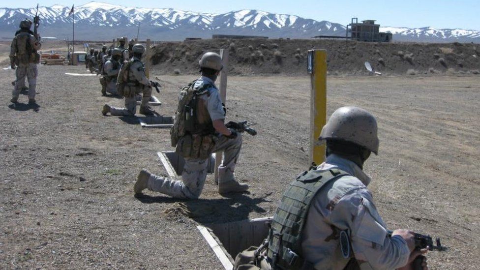 Afghan special force members