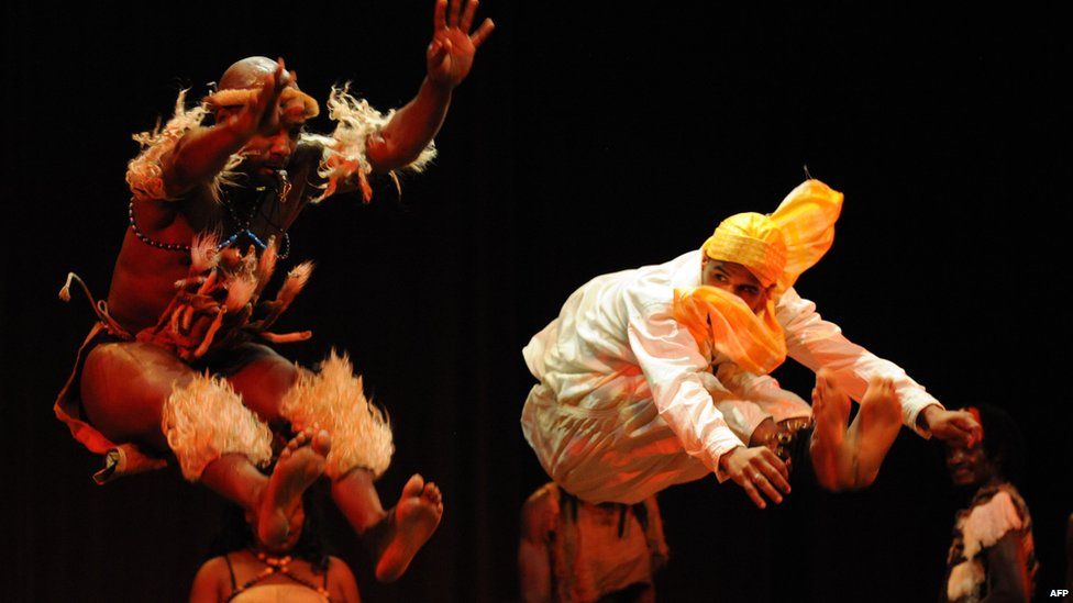 Dancers perform at the Festival Rabat Africa in Rabat, Morocco - Wednesday 19 June 2013
