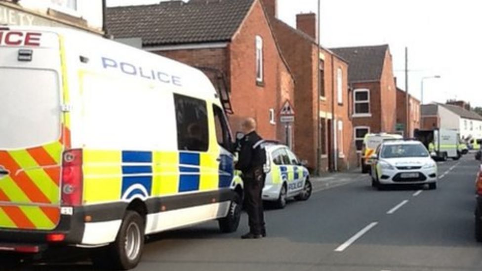 Two men charged after Clay Cross bomb scare BBC News