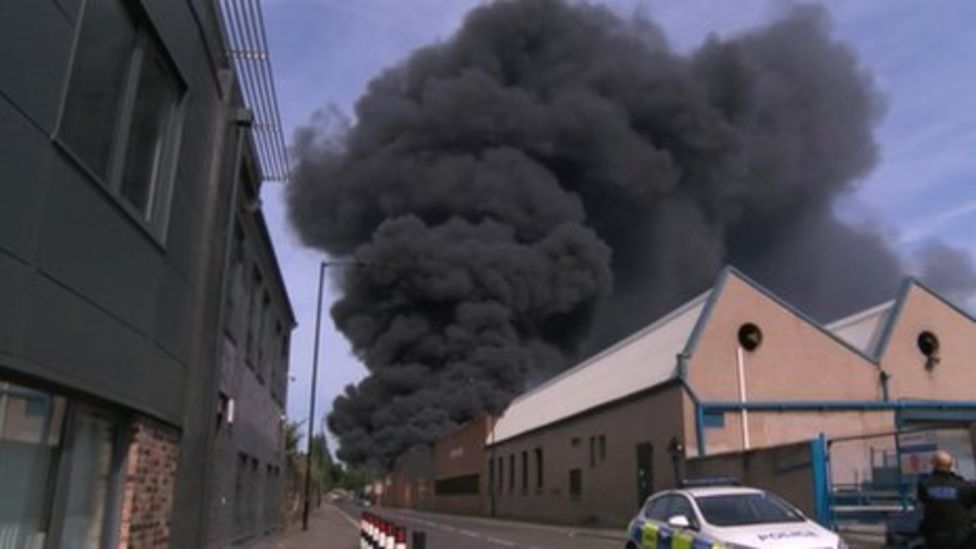 Sheffield plastics factory fire Crews may be at scene for days BBC News