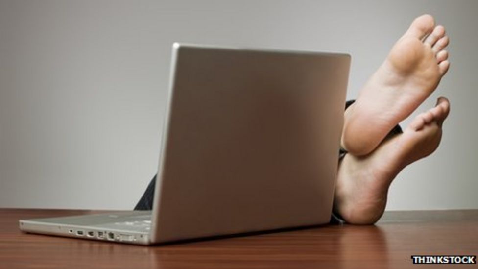 Is it OK to take your shoes off at work? BBC News