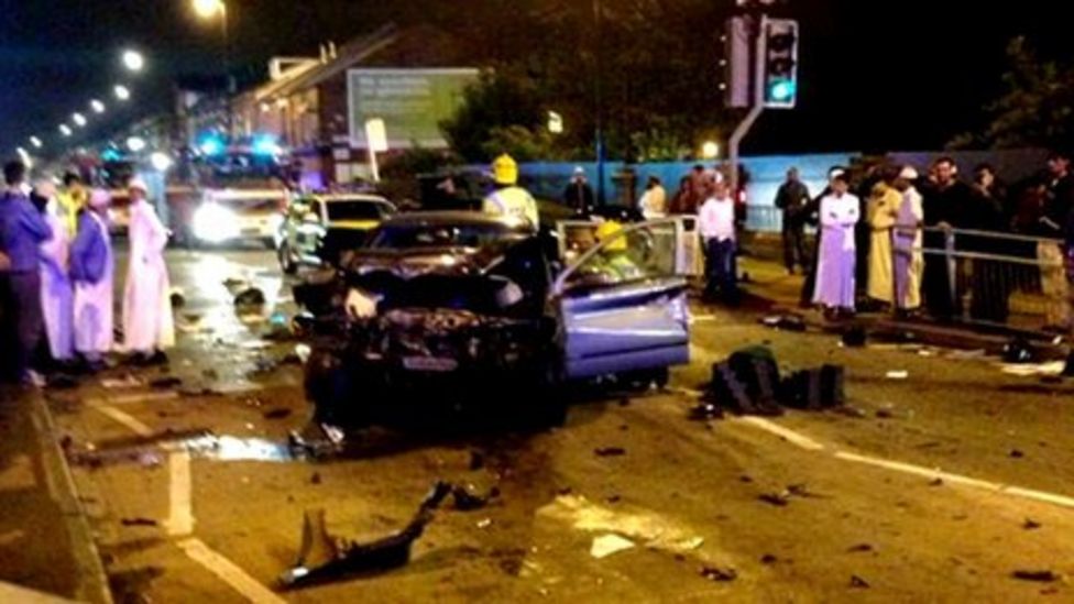 Car hits boy on pavement after 'racing' crash in Bolton BBC News