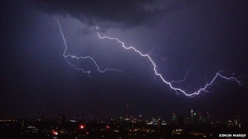 UK heatwave: Storms follow hottest day for years - BBC News