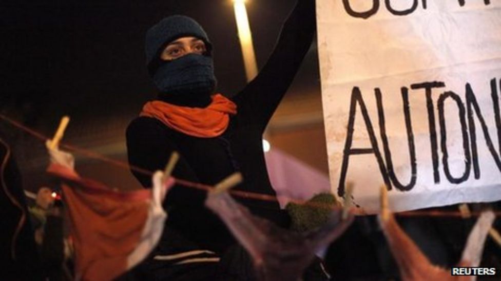 Santiago cathedral closed after Chile abortion protest BBC News