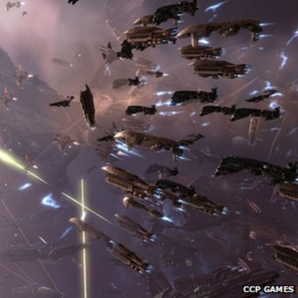 Eve players stage giant online space battle BBC News