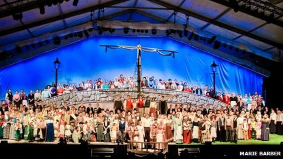 Behind the scenes at the Mormon British Pageant, Chorley BBC News