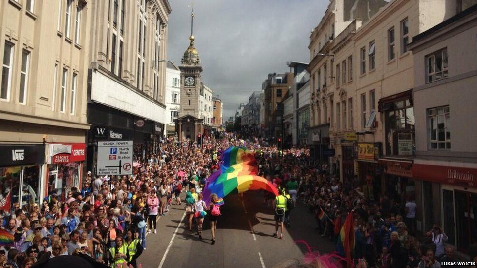 In pictures Brighton Pride celebrations BBC News