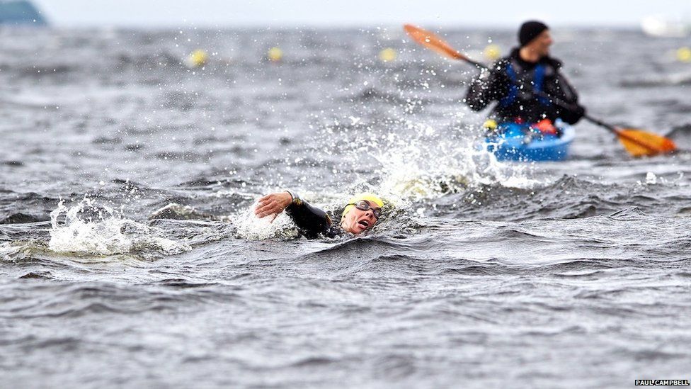 In pictures The Loch Ness Monster Swim BBC News