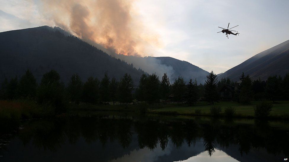 In Pictures Idaho's Beaver Creek wildfire BBC News