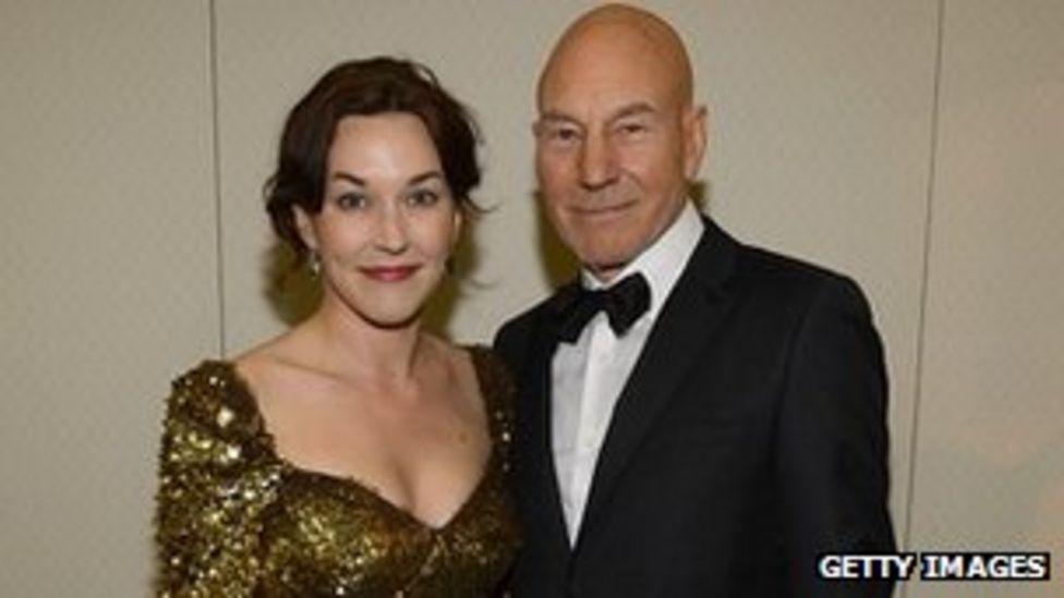 Sir Patrick Stewart marries, Sir Ian McKellen officiates - BBC News